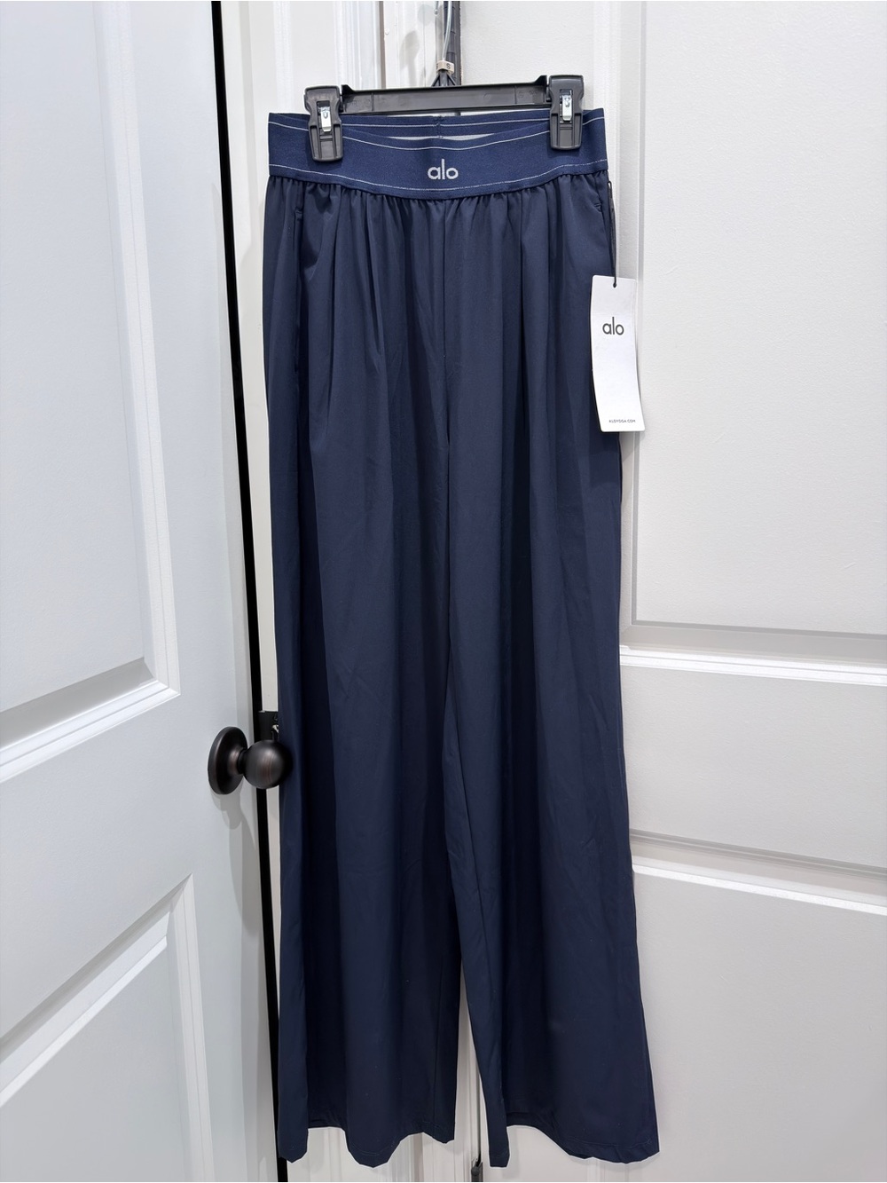ALO Yoga Navy Wide-Leg Pant